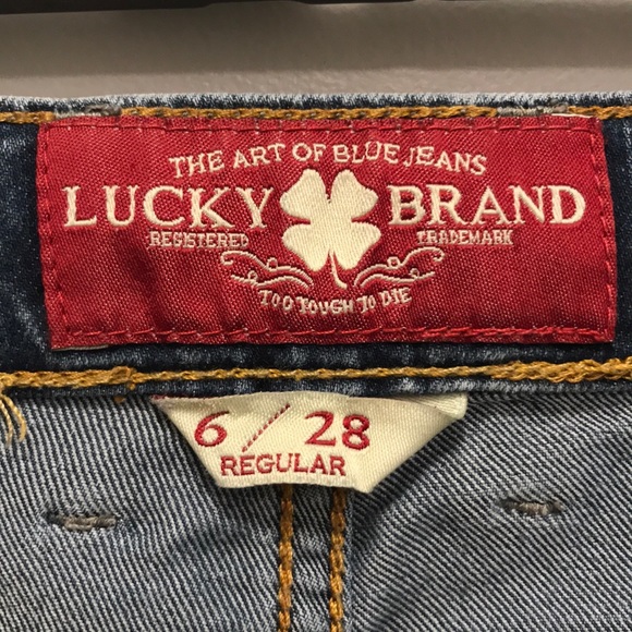 Lucky Brand Straight Leg Jeans - Medium Blue Denim - Picture 6 of 7